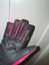 Load image into Gallery viewer, Hi viz yellow or orange waterproof and warm yard/riding gloves with touch screen pads.