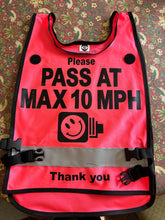 Load image into Gallery viewer, Hi viz Horse rider Tabards with NEW adjustable side fastenings.