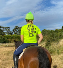 Load image into Gallery viewer, Hi viz wicking and cooling performance  unisex t shirt, long or short sleeves, printed front AND back.