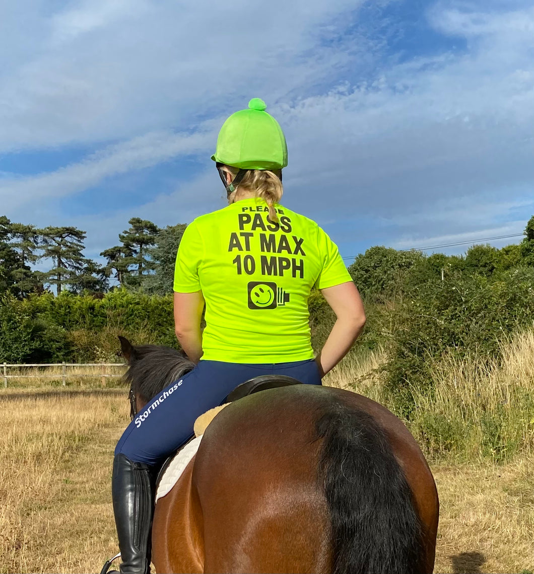 Hi viz wicking and cooling performance  unisex t shirt, long or short sleeves, printed front AND back.