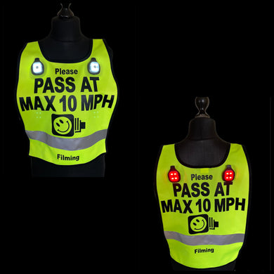 HI viz Horse rider Tabards - PASS AT MAX 10MPH WITH A SPEED CAMERA LOGO