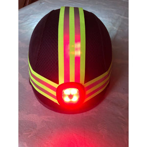 Hatband with rechargeable front & rear LED lights - Hi viz 