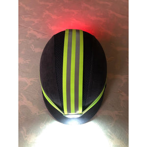 Hatband with rechargeable front & rear LED lights - Hi viz 