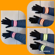 Load image into Gallery viewer, Hi viz cuffs for arm signals (fab for walkers/cyclists) - HI