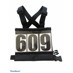 MiniBib - numberbib for the younger rider. - Hi Viz number 