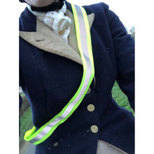 Load image into Gallery viewer, Pocket Hi Viz - yellow or orange sash for you or your horse 